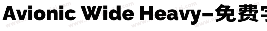 Avionic Wide Heavy字体转换